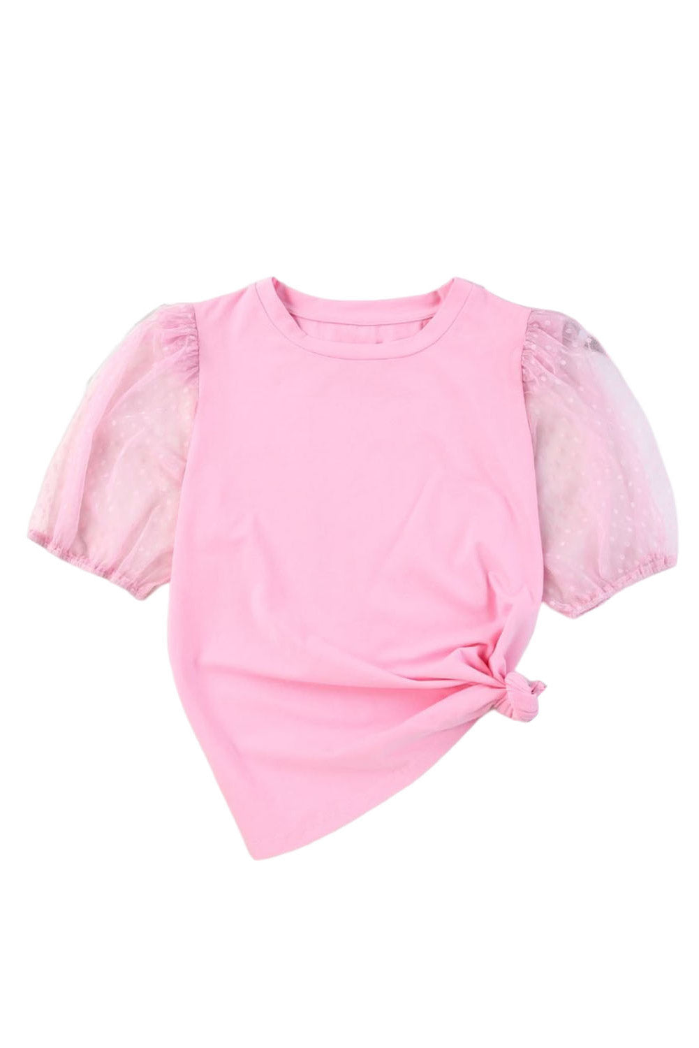 Tulle Puff Sleeve Top