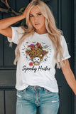 Spooky Heifer Halloween Graphic T Shirt