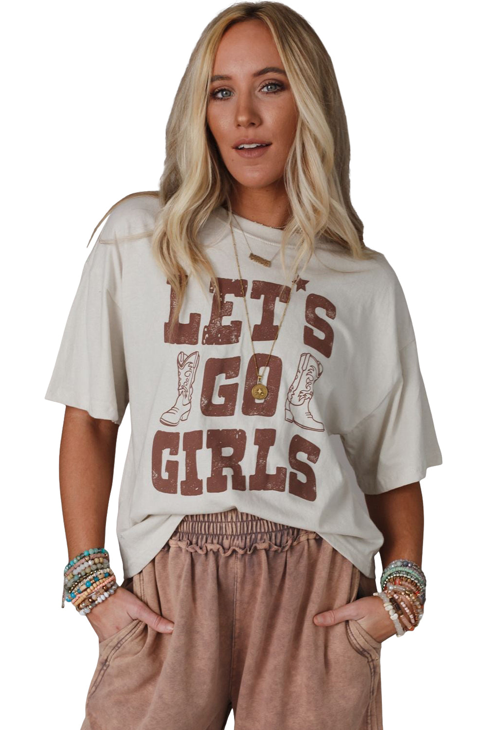 LETS GO GIRLS Western Boots Tee