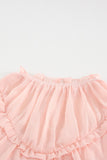 Frilled Detail Tulle Tank Top