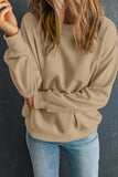 Bonbon Solid Classic Crewneck Pullover Sweatshirt