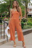 Adjustable Spaghetti Straps Wide Leg Jumpsuit