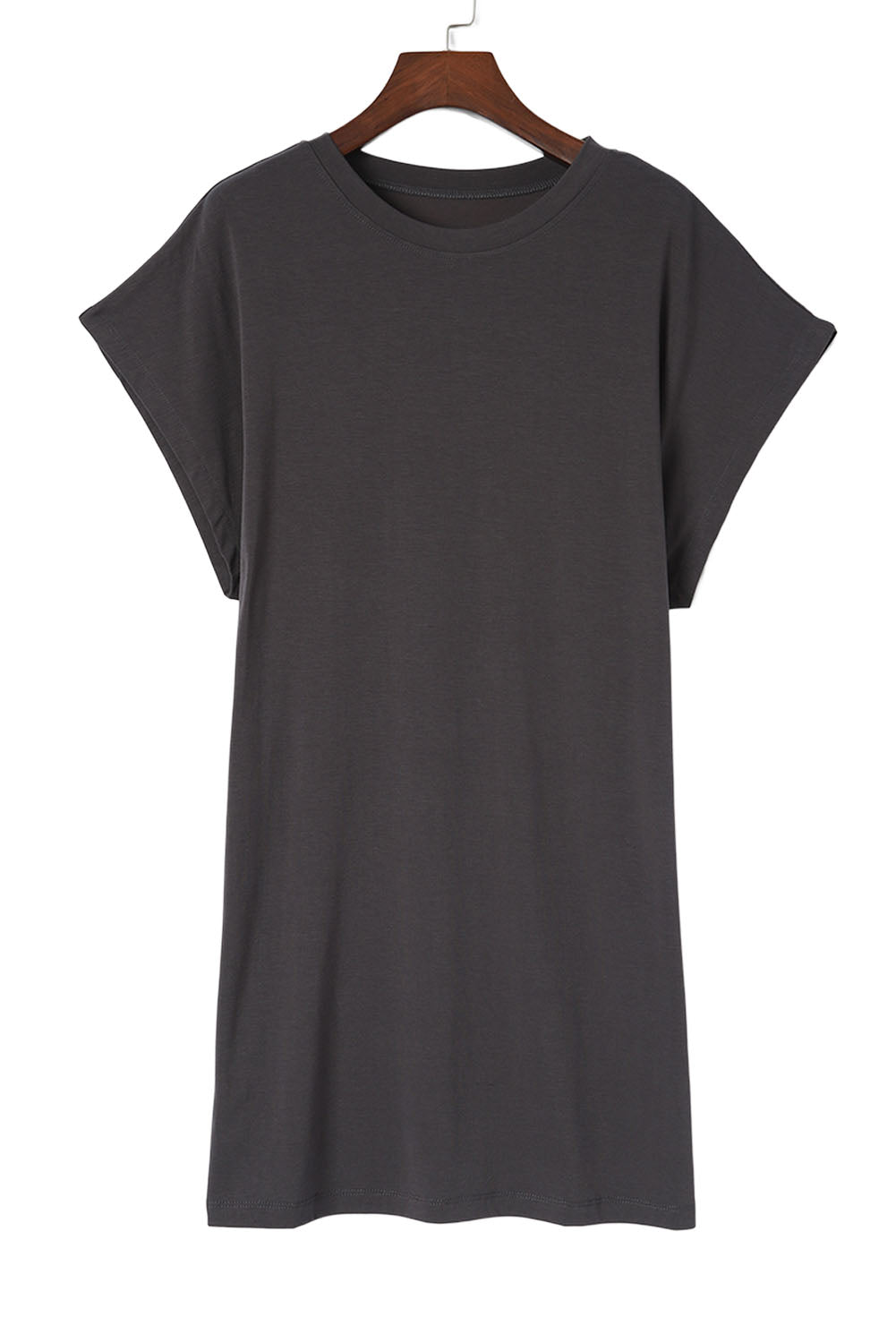 Bat Sleeve T-shirt Dress with Slits