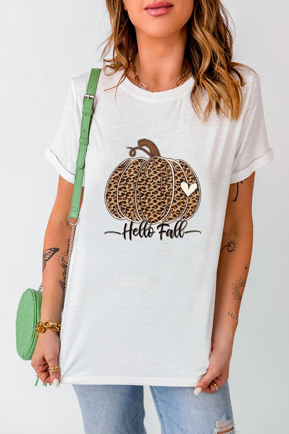 Sweet Floral Pumpkin Graphic Tee