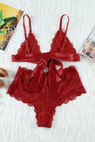 Romantic Love Lace Bralette Lingerie Set