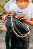 Faux Leather Quilted Crossbody Bag