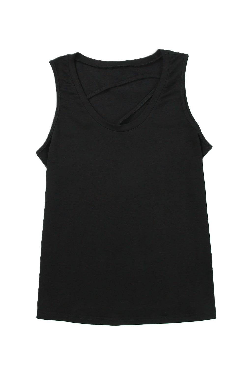 Strappy Hollow-out Neck Tank Top