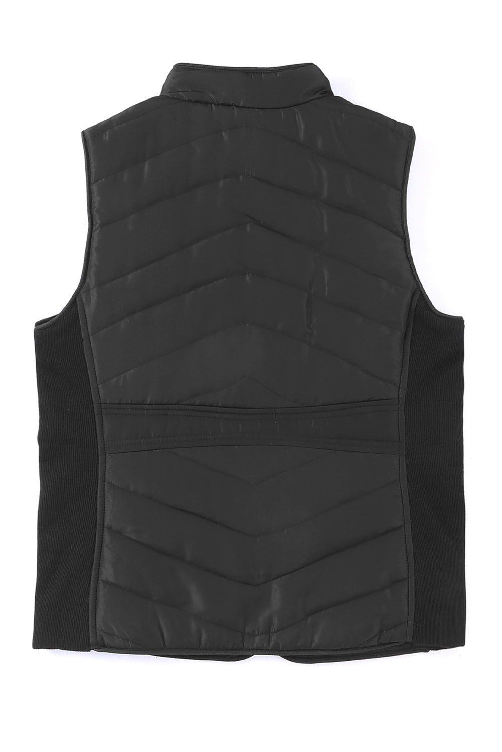 Zip-up Side Pockets Puffer Vest