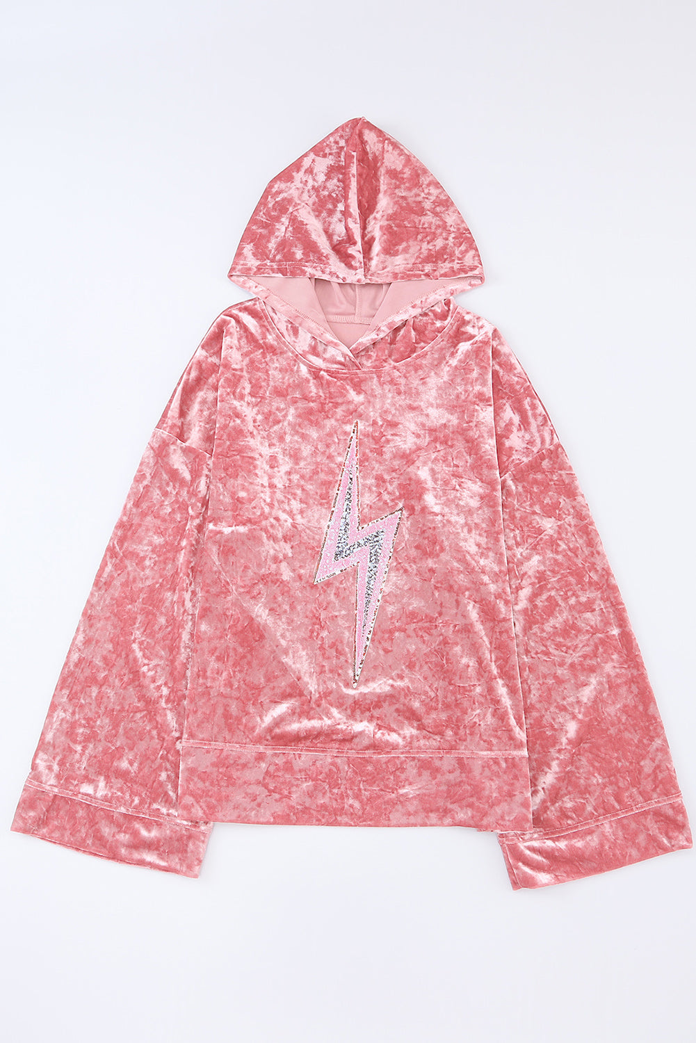 Thunder Bolt Sequin Oversized Hoodie