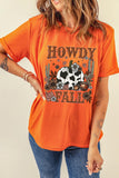 HOWDY FALL Western Pumpkin Graphic T Shirt