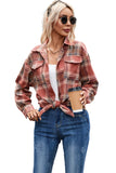 Multicolor Plaid Print Flap Pocket Shirt