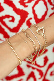 Rhinestone Geometric 5-pcs Bracelet Set