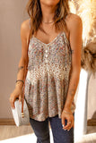 Floral Print Lace Crochet Spaghetti Strap Tank Top