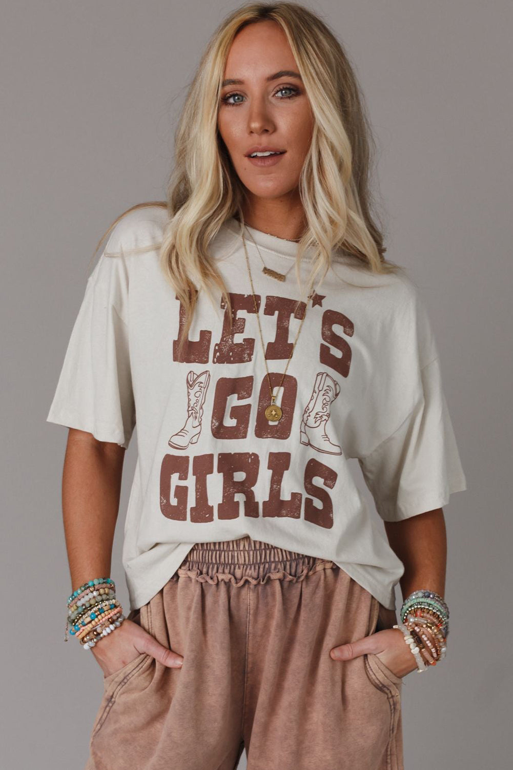 LETS GO GIRLS Western Boots Tee