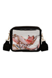 Clear PVC Leather Strap Crossbody Bag