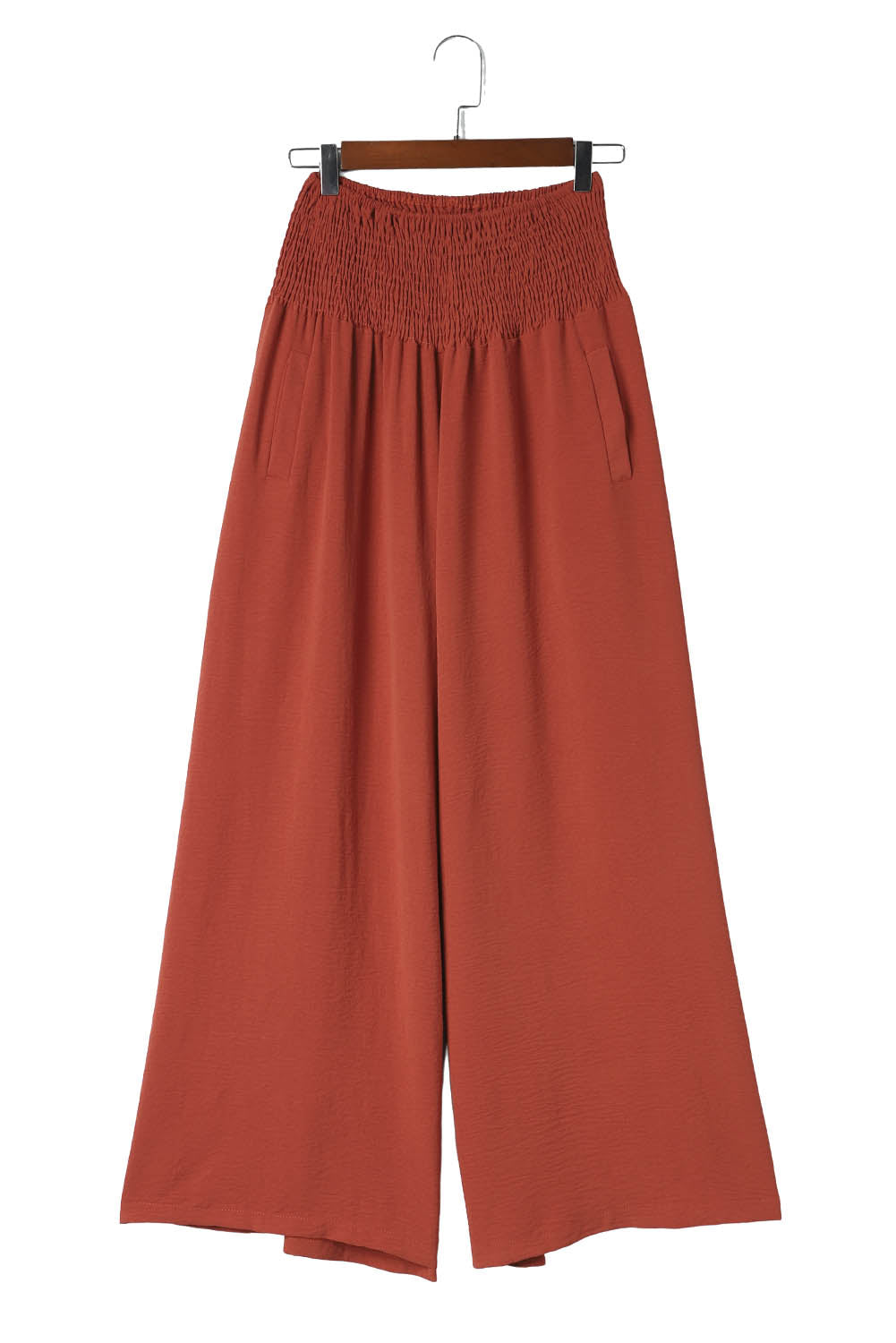 Waistband High Waist Wide Leg Pants