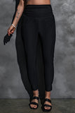 Plus Size High Waist Pocketed Skinny Pants