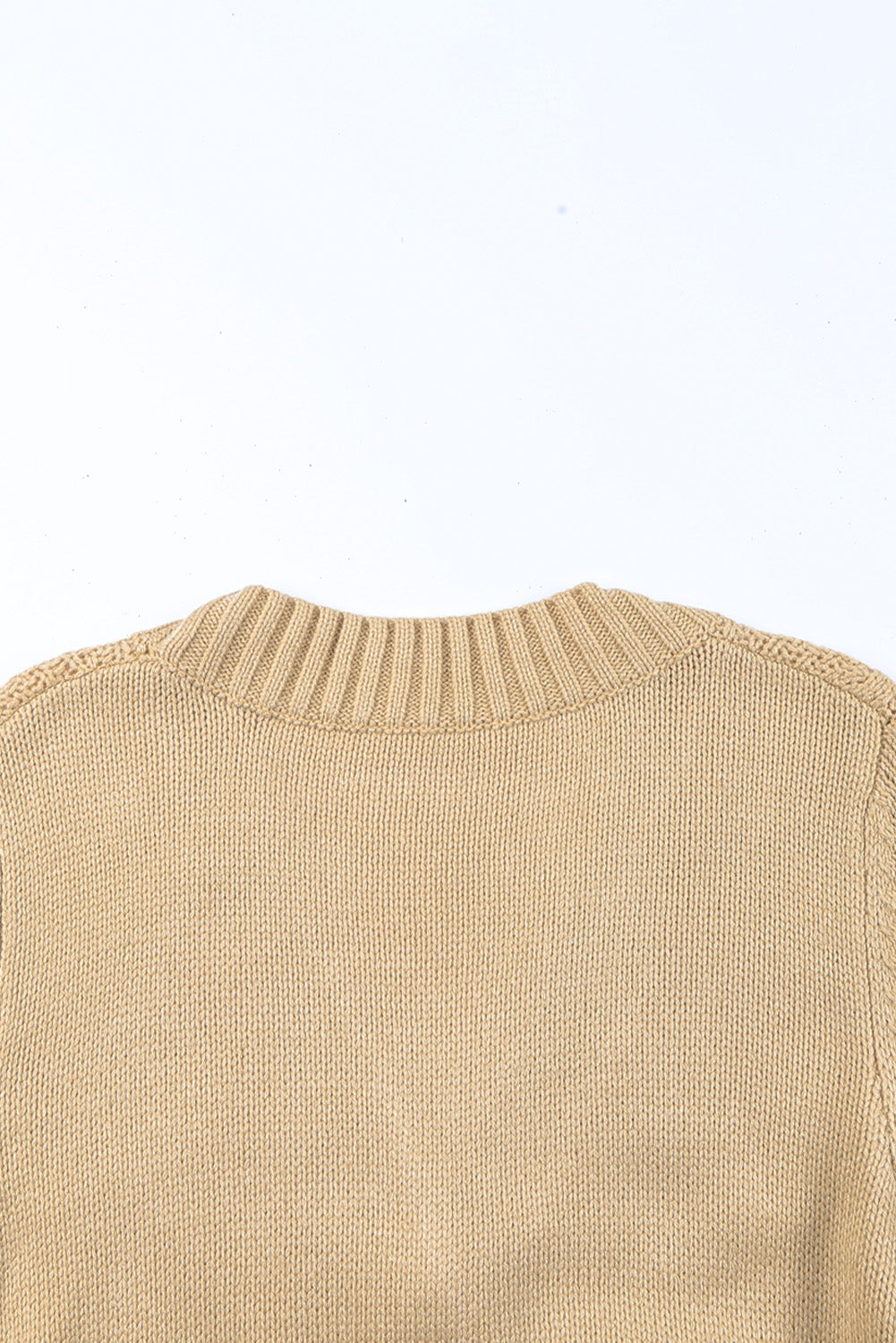 Front Pockets Buttons Textured Cardigan