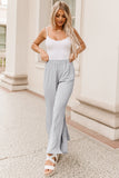 Side Slits Wide Leg High Waist Pants