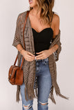 Loose Knitwear Kimono with Slits