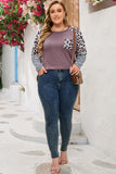 Plus Size Leopard Pocket Top