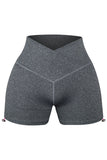 Short de yoga bleu Athletic Gym pour soulever les fesses