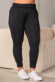 Plus Size High Waist Pocketed Skinny Pants