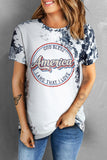 Western Fashion Dyed Bleached T Shirt