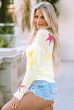 Colorful Star Pattern Loose Sweater