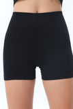 Textured Butt Lifting High Waist Yoga Shorts