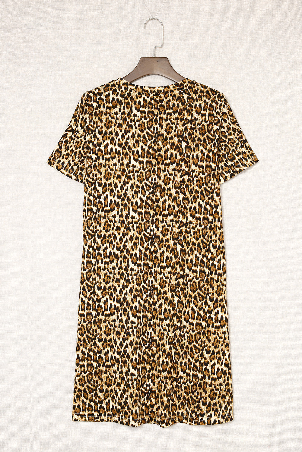 Print Short Sleeve A-line Mini Dress