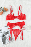 3pcs Lace Bralette and Panty Set