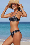 Boho Stripes Push up Bikini Set