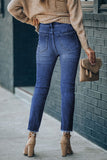 High Waist Ankle-Length Skinny Jeans