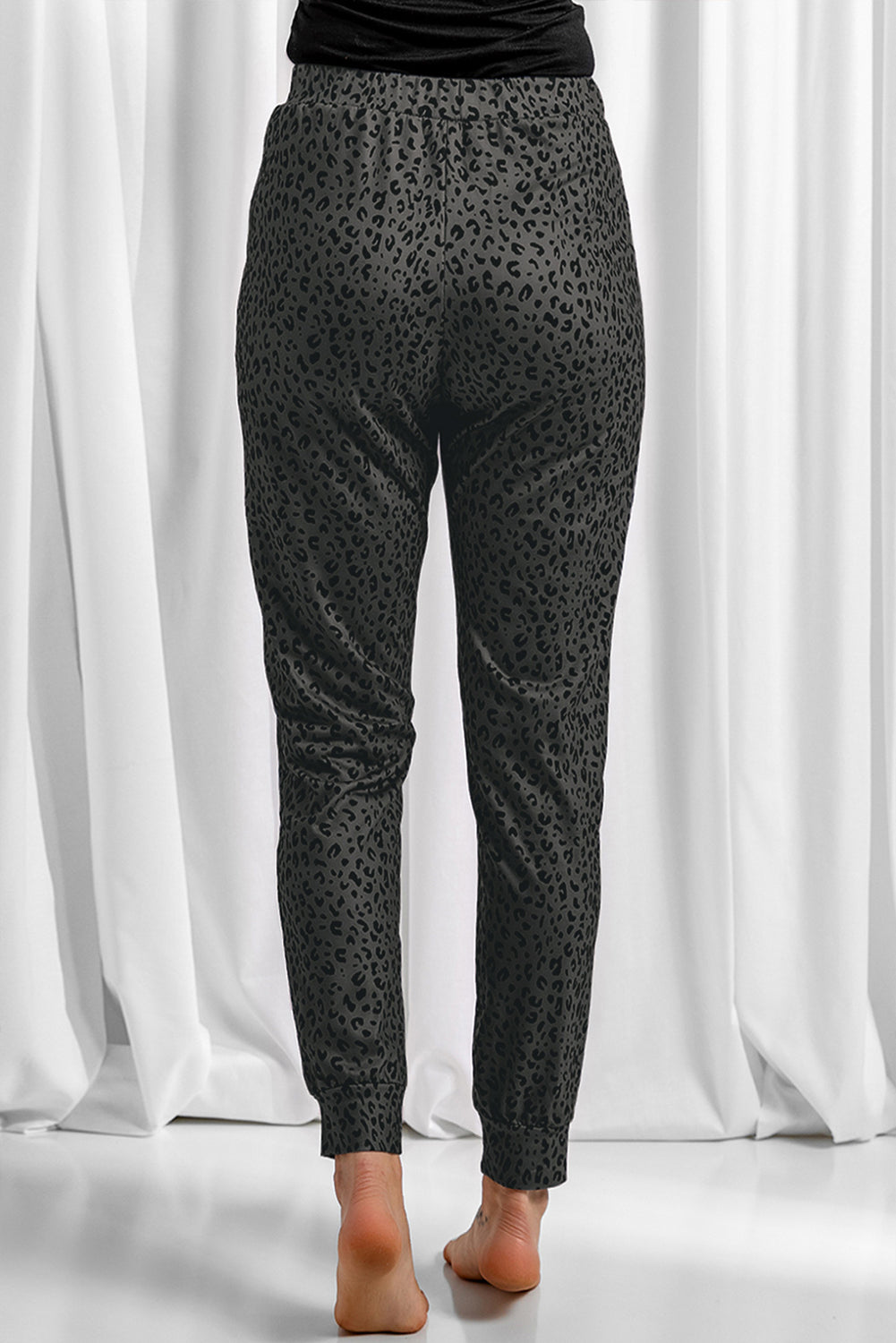 Pantalon de jogging léopard kaki Breezy 