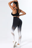 Ombre High Waist Tummy Control Yoga Sports Leggings