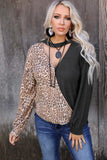 Half Keyhole Long Sleeve Top