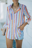 Sweet Enough Striped Button Up Top