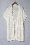 Crochet Open Front Kimono with Slits