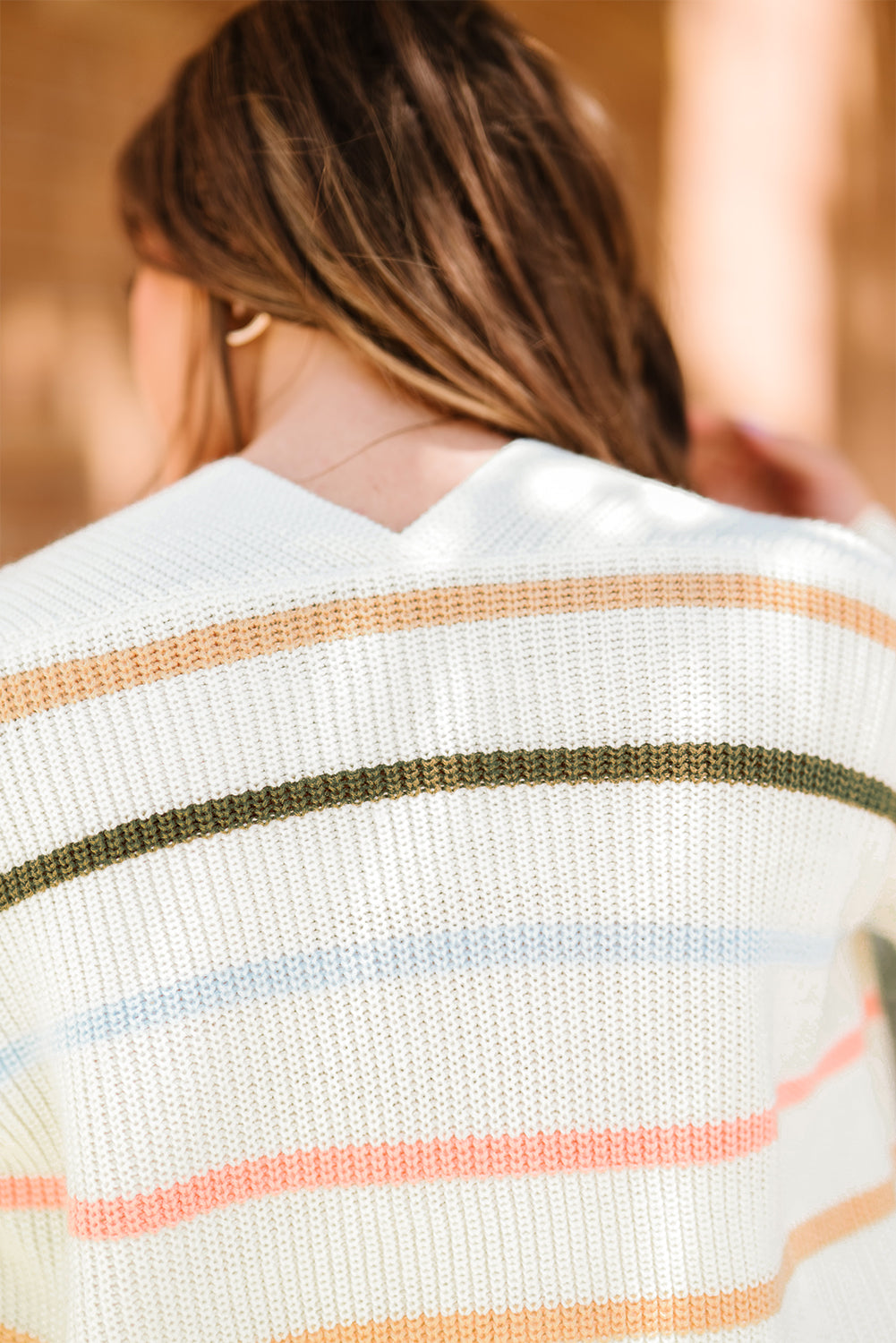 Rainbow Striped Cardigan