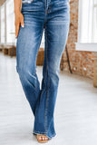 Medium Wash High Rise Flare Jeans