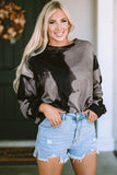 Tie-Dye Round Neck Pullover Sweatshirt