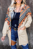 Plaid Leopard Chevron Cardigan