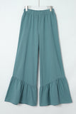 High Waist Ruffled Wide-Leg Pants