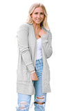 Thermal Waffle Knit Pocketed Cardigan