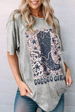 Let's Go Girls Cowboy Boots Graphic Tee