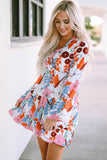 Floral Tiered Mini Dress