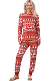 Christmas Tree Reindeer Pullover and Pants Lounge Set