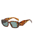 Amber Retro Square Frame Sunglasses