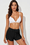 Zip Pocket Drawstring Swim Bottom